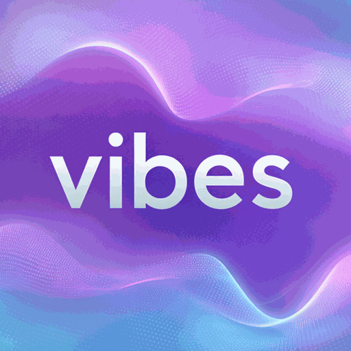 Vibes app icon on dark